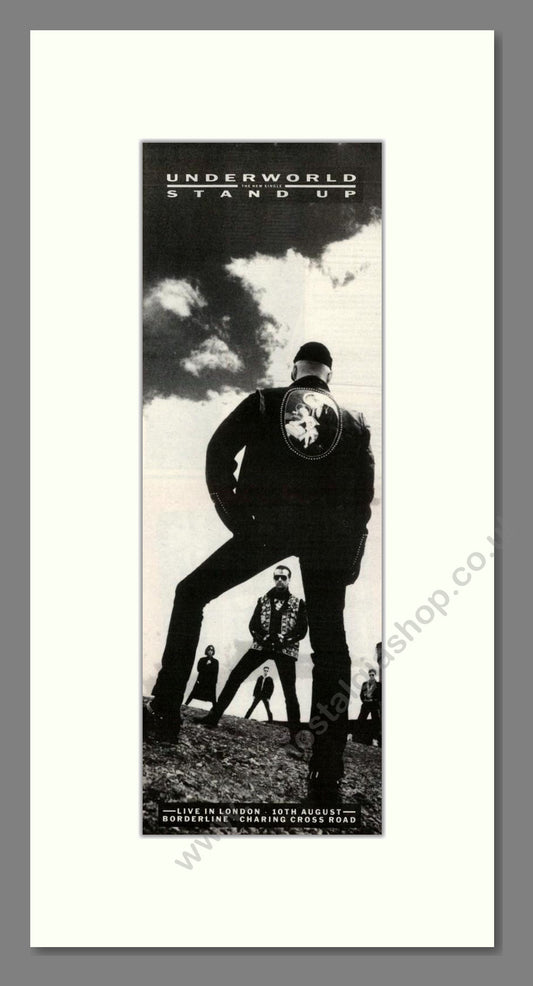 Underworld - Stand Up. Vintage Advert 1989 (ref AD201919)