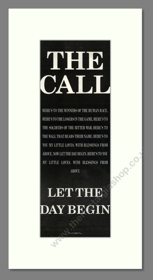 Call (The) - Let The Day Begin. Vintage Advert 1989 (ref AD201921)