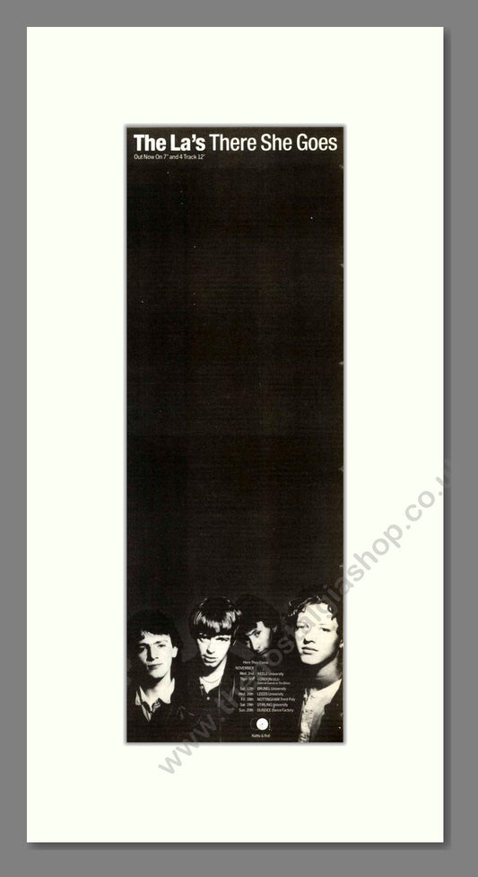 La's (The) - There She Goes. Vintage Advert 1988 (ref AD201937)