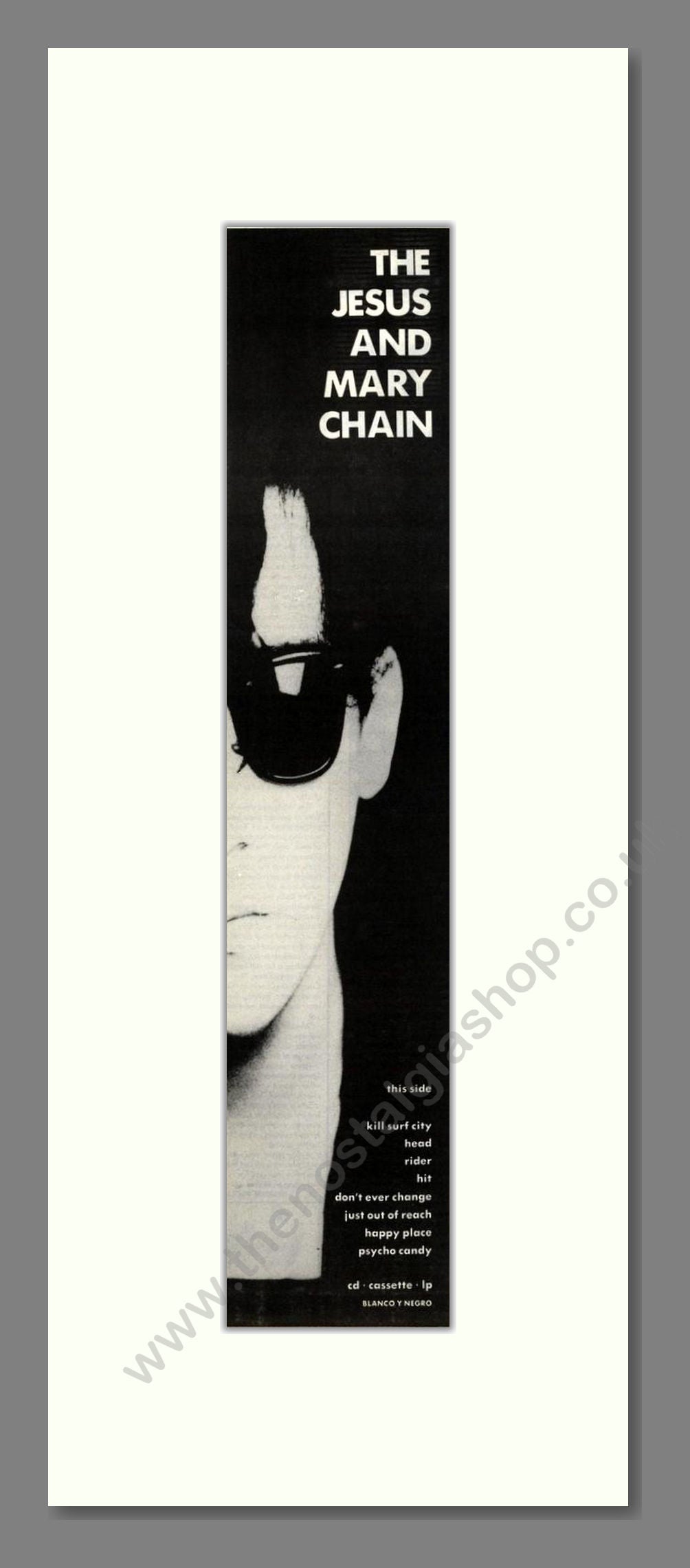 Jesus And Mary Chain (The) - Barbed Wire Kisses (Double Advert). Vintage Advert 1988 (ref AD201939)