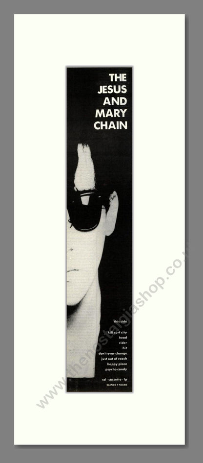 Jesus And Mary Chain (The) - Barbed Wire Kisses (Double Advert). Vintage Advert 1988 (ref AD201939)
