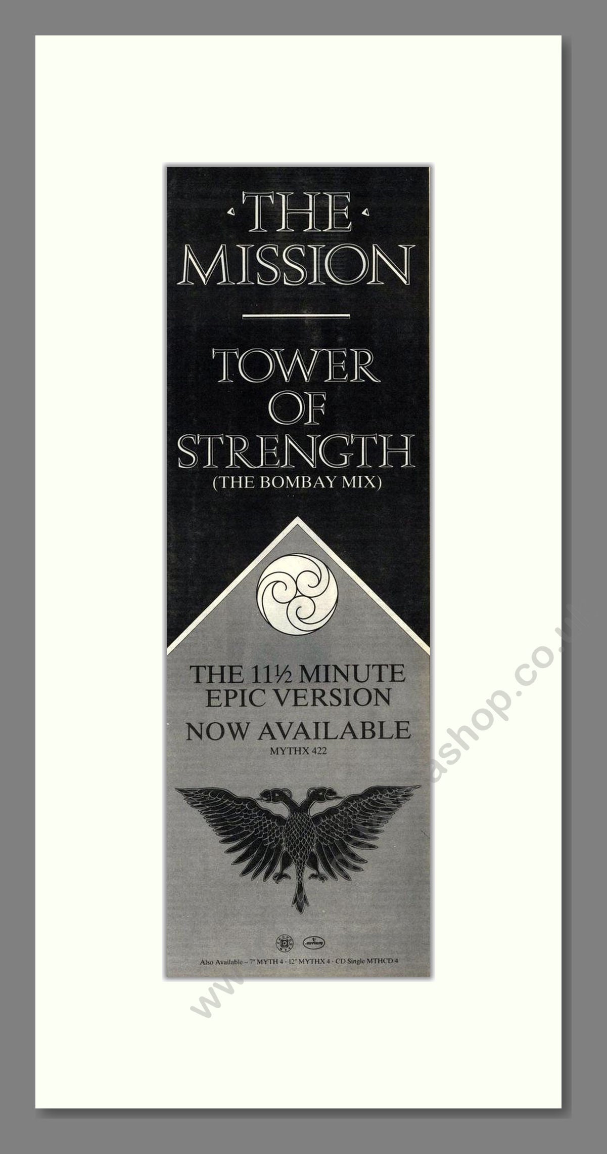 Mission (The) - Tower Of Strength. Vintage Advert 1988 (ref AD201944)