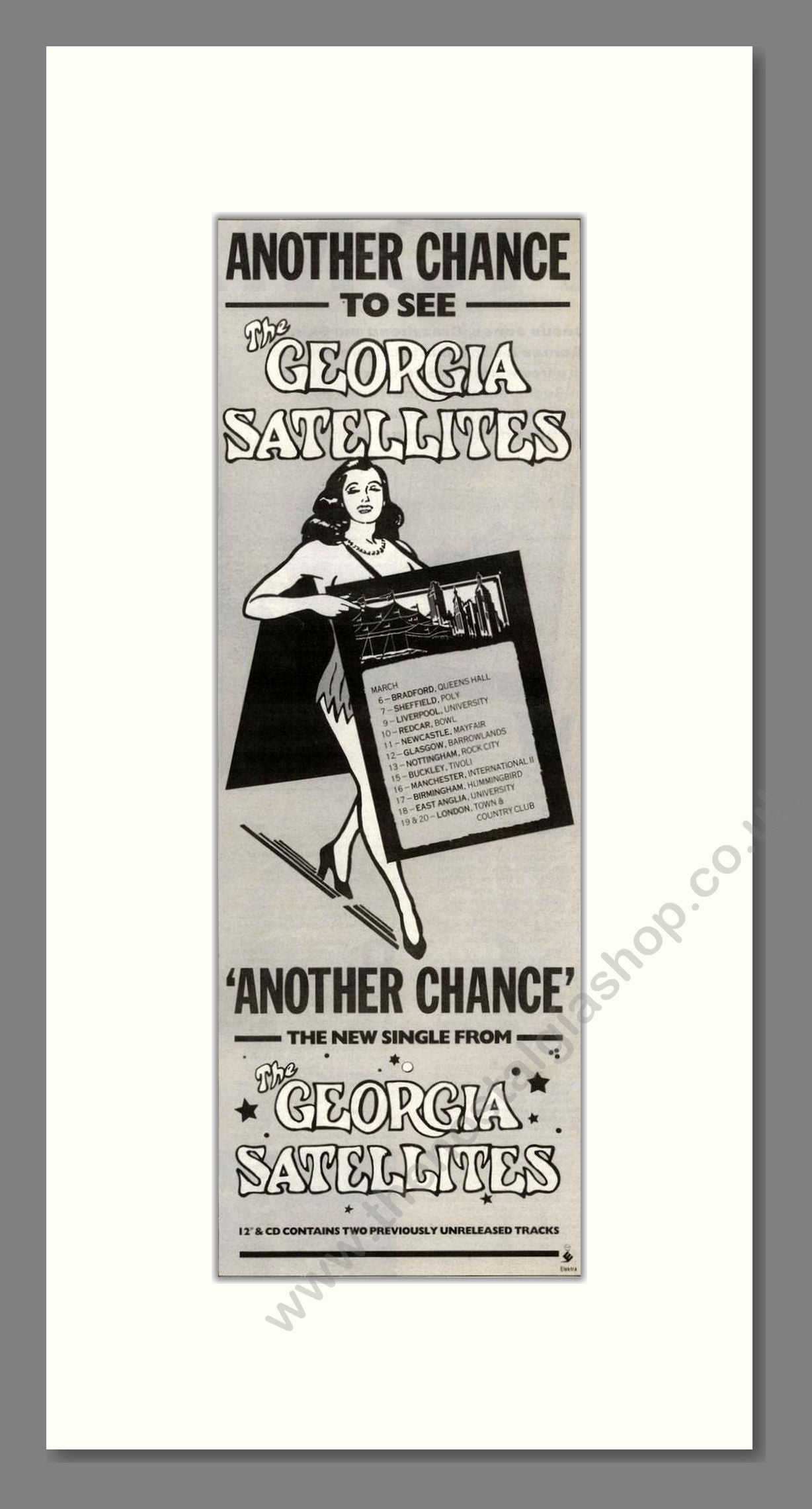 Georgia Satellites (The) - Another Chance. Vintage Advert 1990 (ref AD201948)
