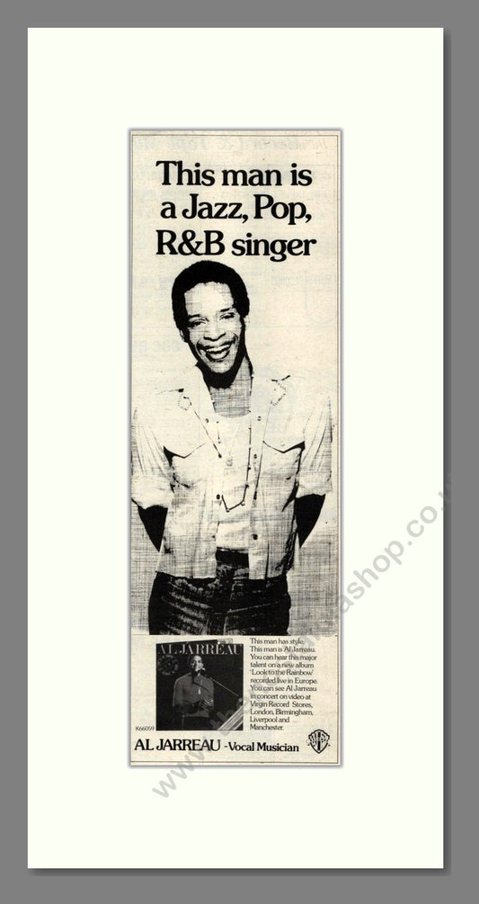 Al Jarreau - Look To The Rainbow. Vintage Advert 1977 (ref AD201950)