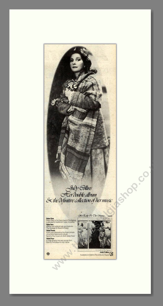 Judy Collins - So Early In The Spring. Vintage Advert 1977 (ref AD201957)