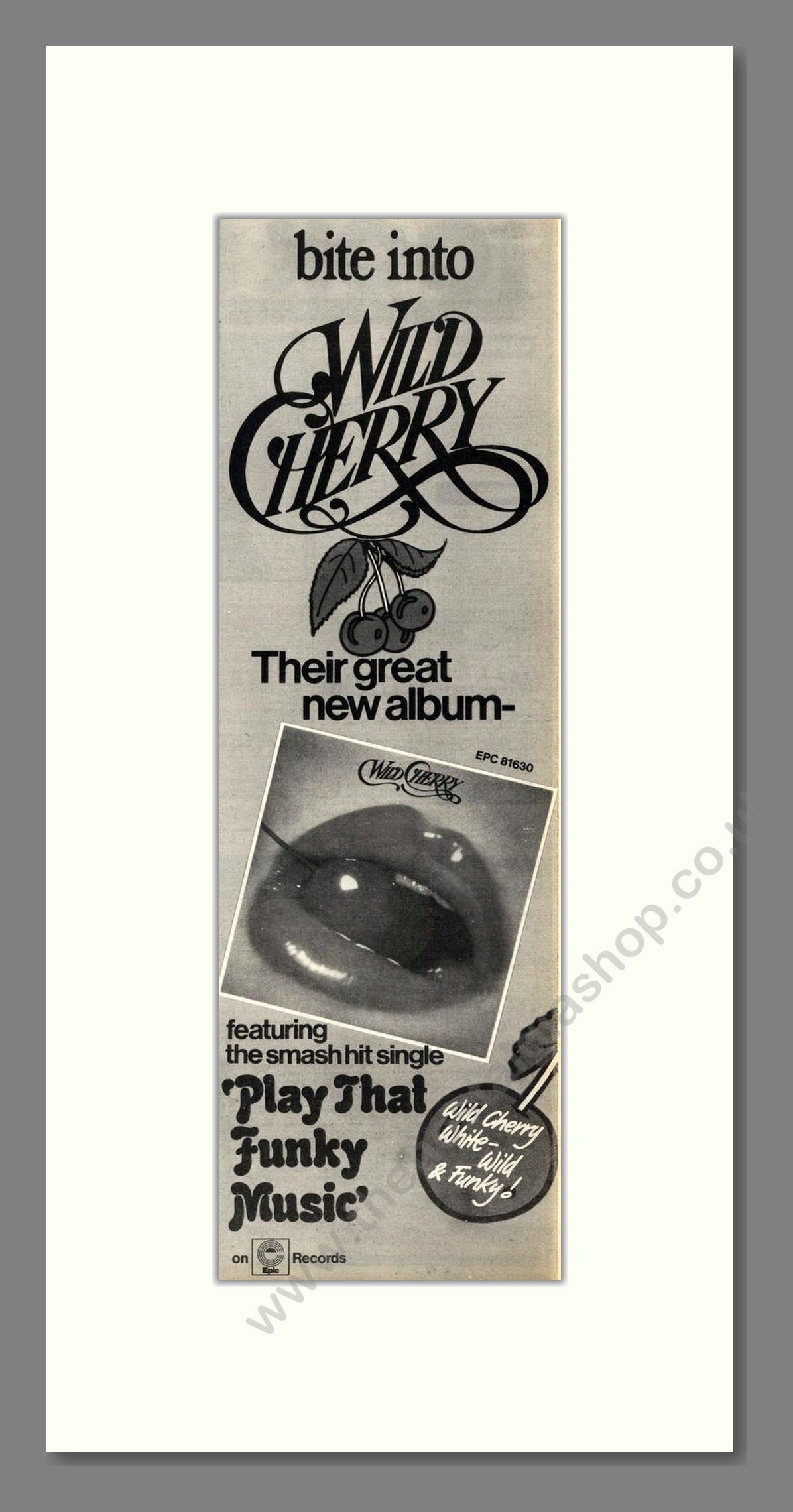 Wild Cherry - Play That Funky Music. Vintage Advert 1976 (ref AD201982)