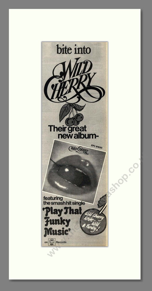 Wild Cherry - Play That Funky Music. Vintage Advert 1976 (ref AD201982)