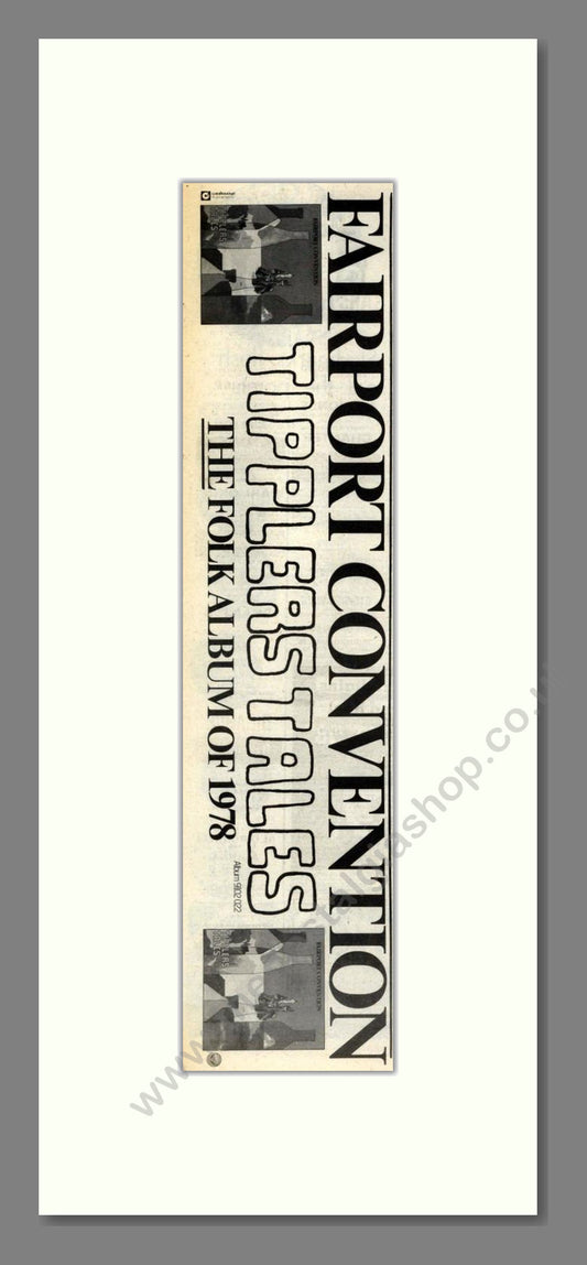 Fairport Convention - Tipplers Tales. Vintage Advert 1978 (ref AD201995)