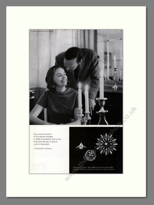 DeBeers - Diamonds. Vintage Advert 1967 (ref AD67994)