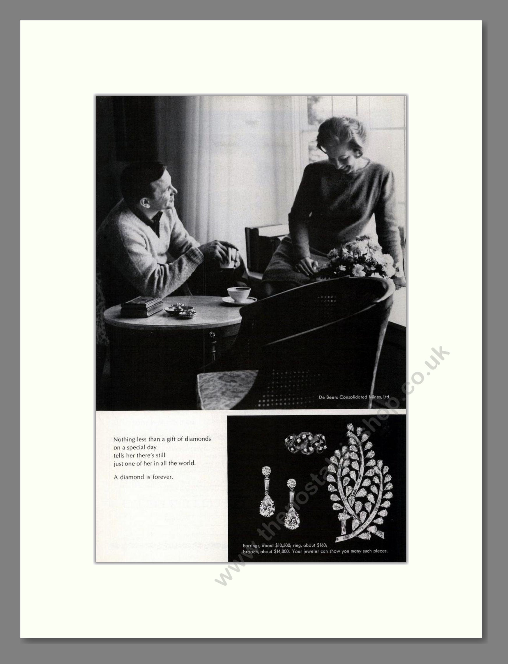 DeBeers - Diamonds. Vintage Advert 1967 (ref AD67995)