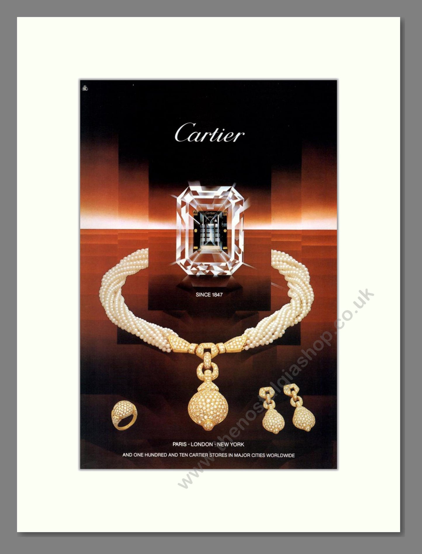 Cartier - Since 1847. Vintage Advert 1985 (ref AD68013)