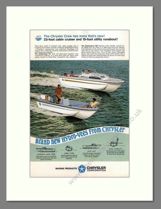 Chrysler - Hydro-Vee. Vintage Advert 1968 (ref AD68059)
