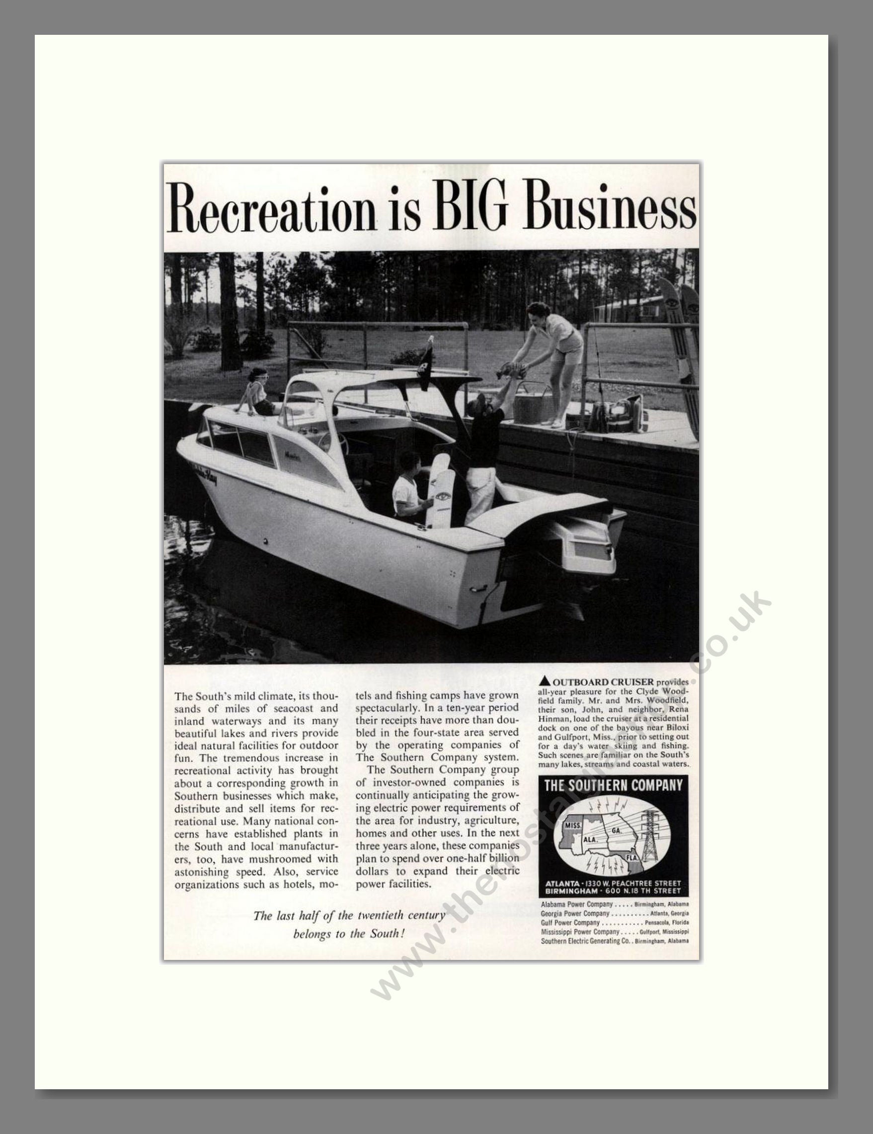 Southern Company - Cruisers. Vintage Advert 1960 (ref AD68066)
