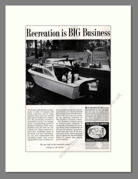 Southern Company - Cruisers. Vintage Advert 1960 (ref AD68066)