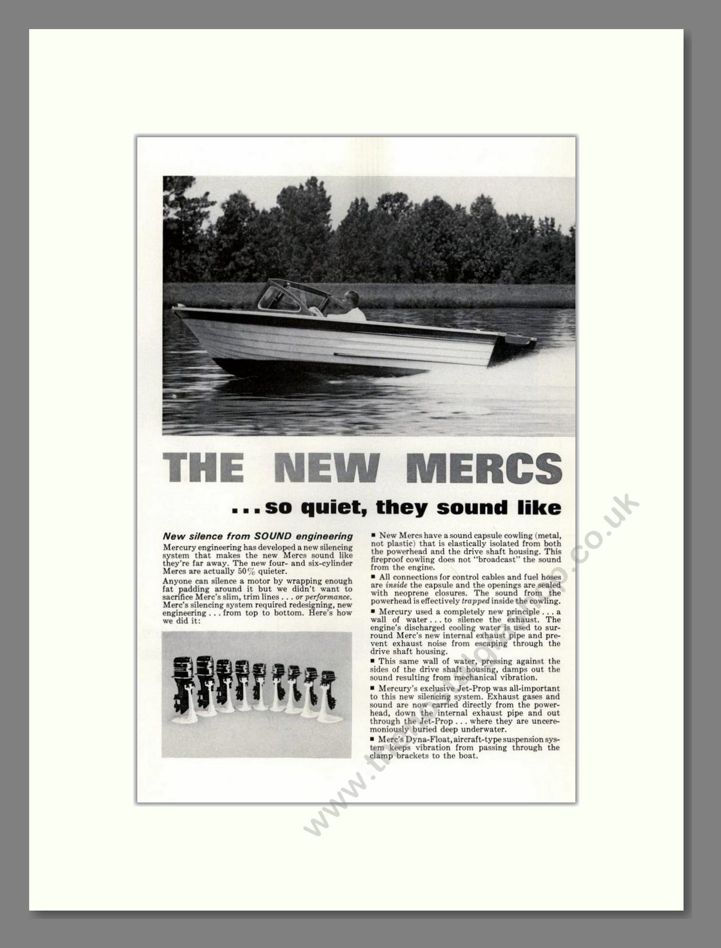 Mercury - Outboard Motor Double Advert. Vintage Advert 1964 (ref AD68069)