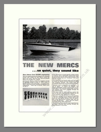 Mercury - Outboard Motor Double Advert. Vintage Advert 1964 (ref AD68069)