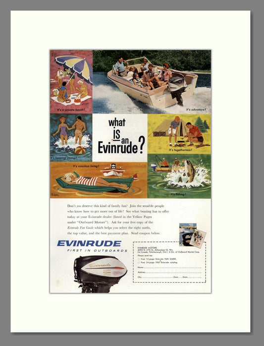 Evinrude - What Is An Evinrude. Vintage Advert 1961 (ref AD68123)