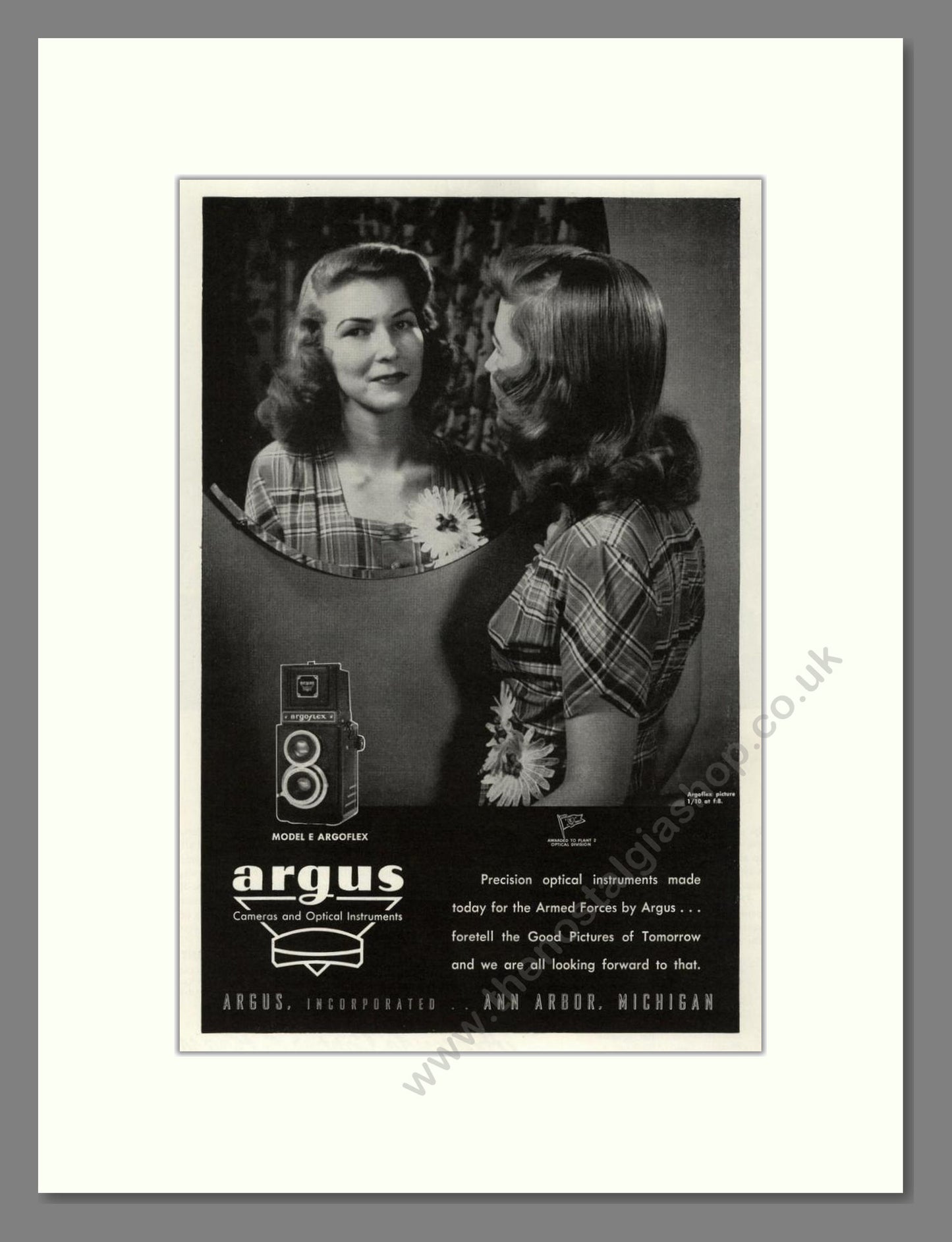 Argus - Argoflex. Vintage Advert 1945 (ref AD68130)