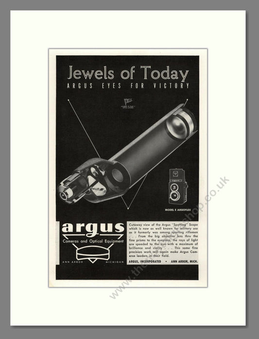 Argus - Jewels Of Today. Vintage Advert 1944 (ref AD68134)