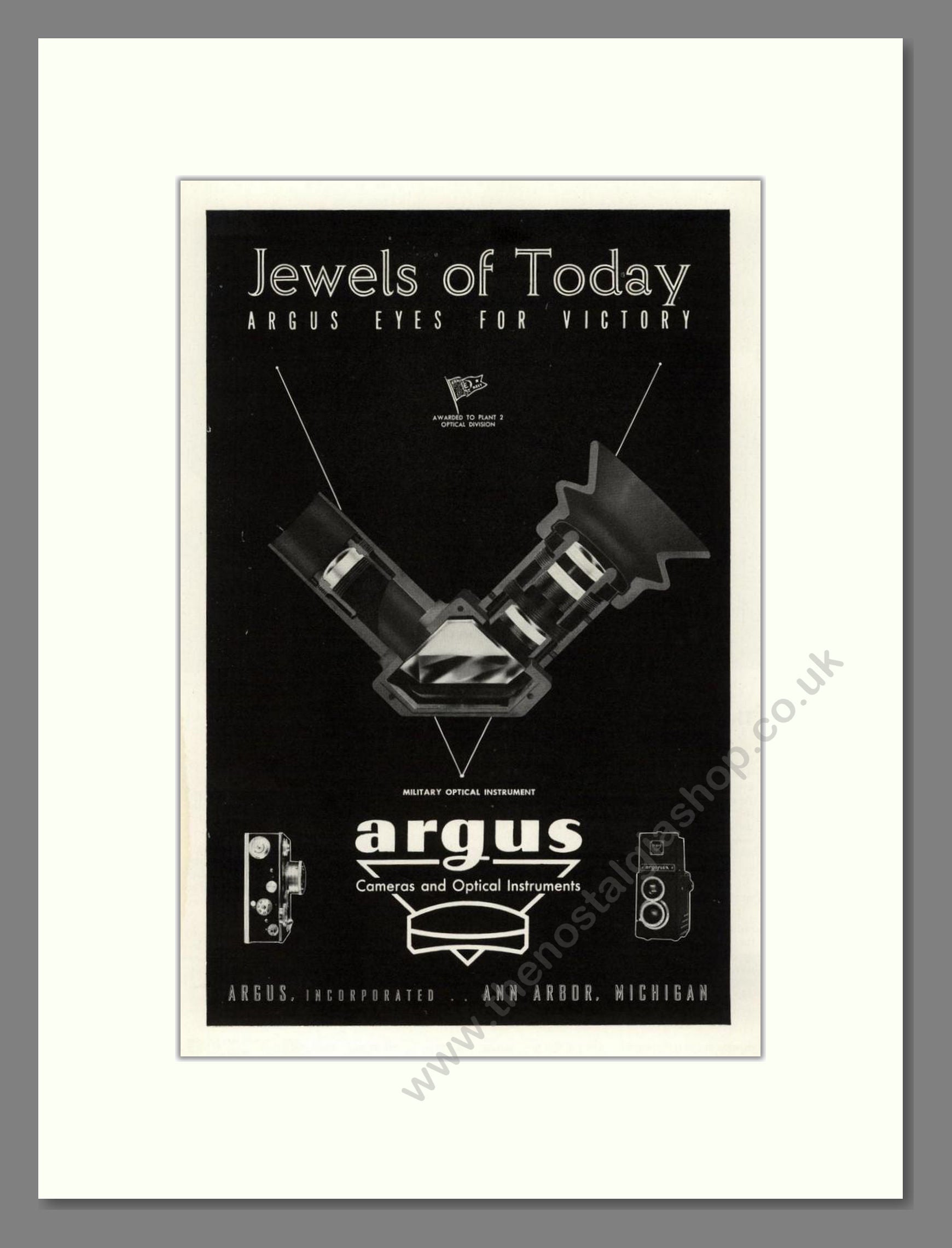 Argus - Jewels Of Today. Vintage Advert 1944 (ref AD68135)