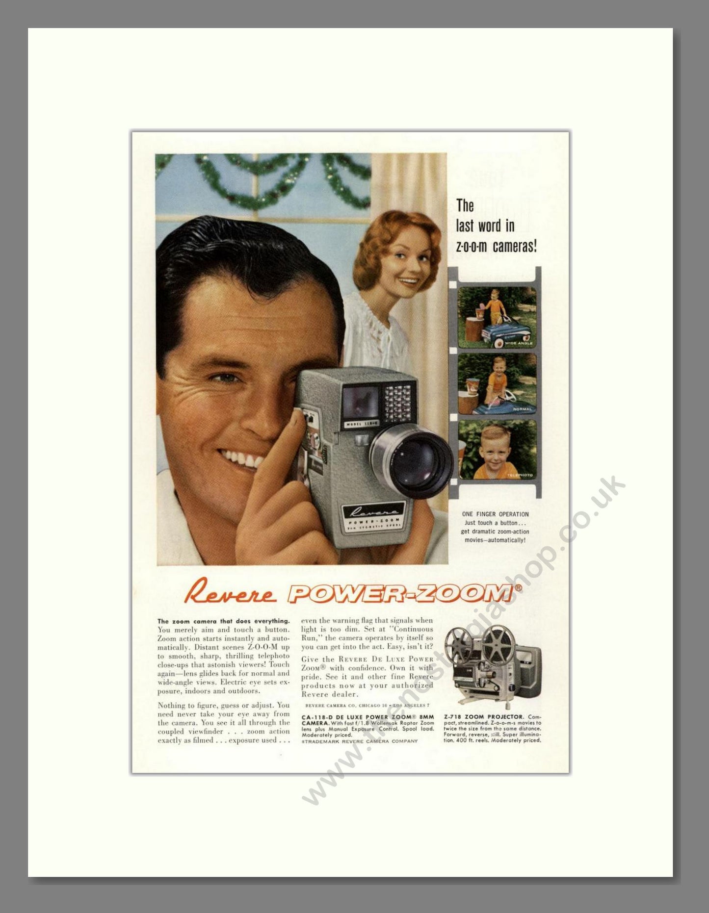 Revere - Power-Zoom. Vintage Advert 1960 (ref AD68144)