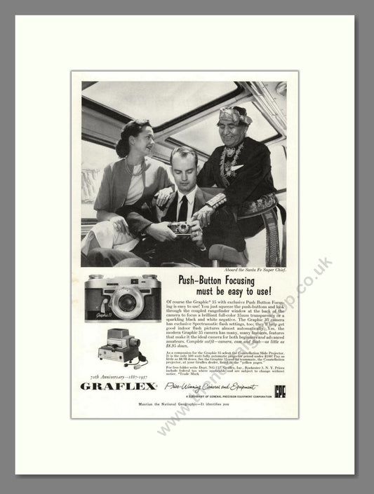 Graflex - Graphic 35. Vintage Advert 1957 (ref AD68157)