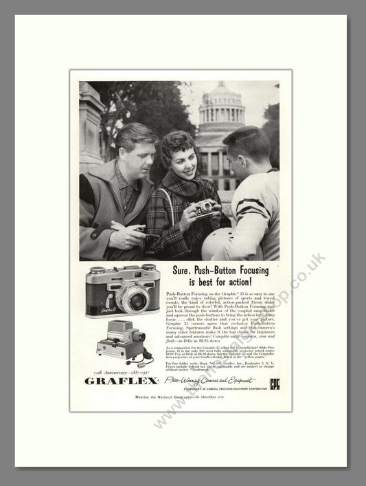 Graflex - Graphic 35. Vintage Advert 1957 (ref AD68158)