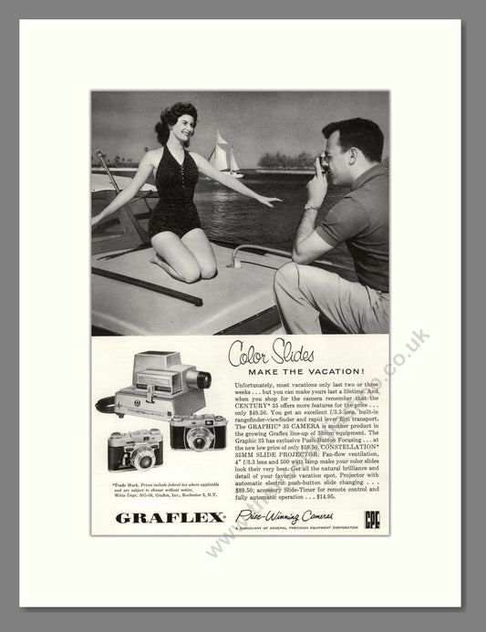 Graflex - Color Slides. Vintage Advert 1958 (ref AD68159)