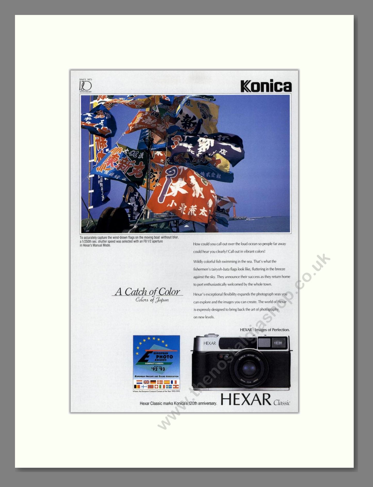 Konica - Hexar. Vintage Advert 1993 (ref AD68163)