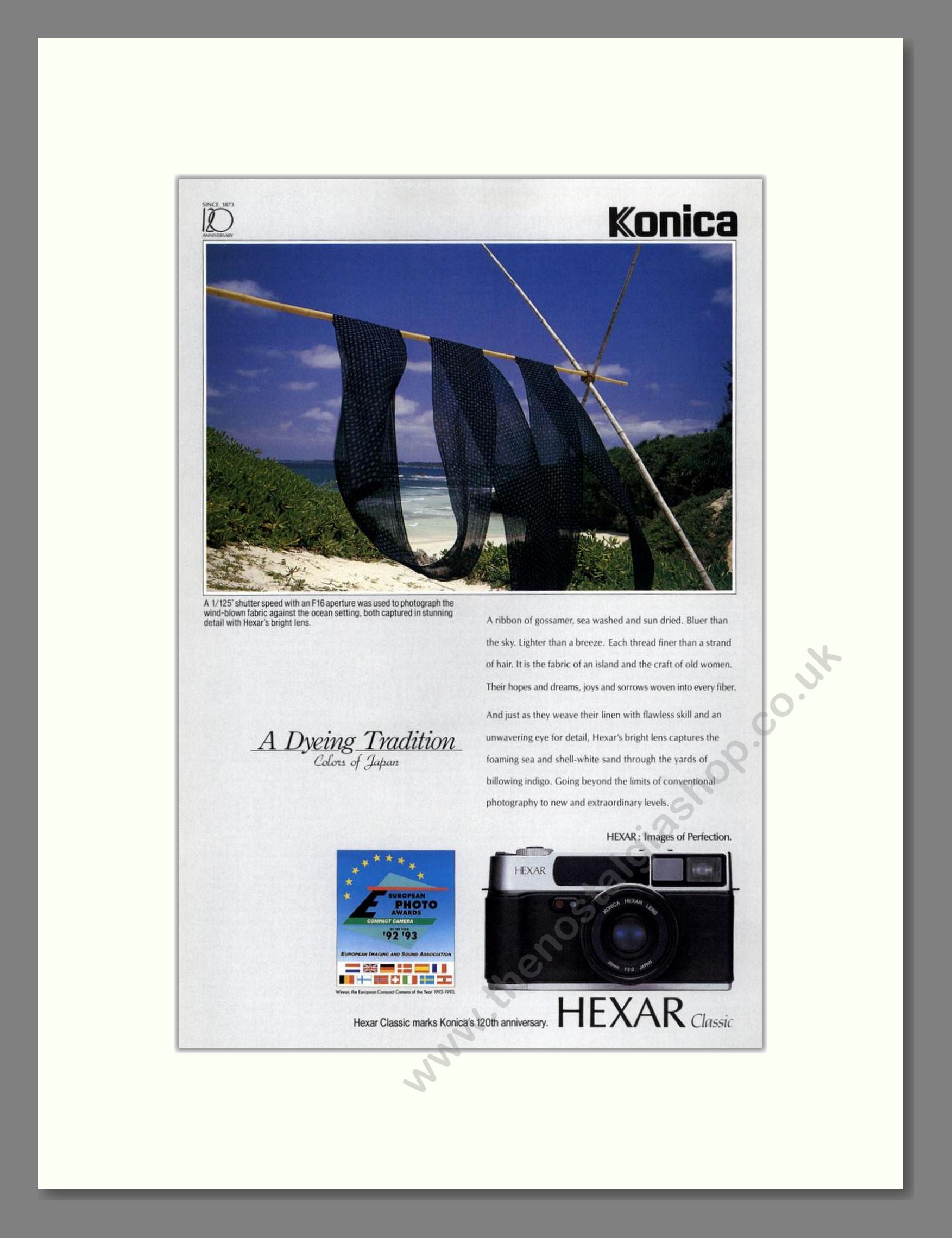 Konica - Hexar. Vintage Advert 1993 (ref AD68167)