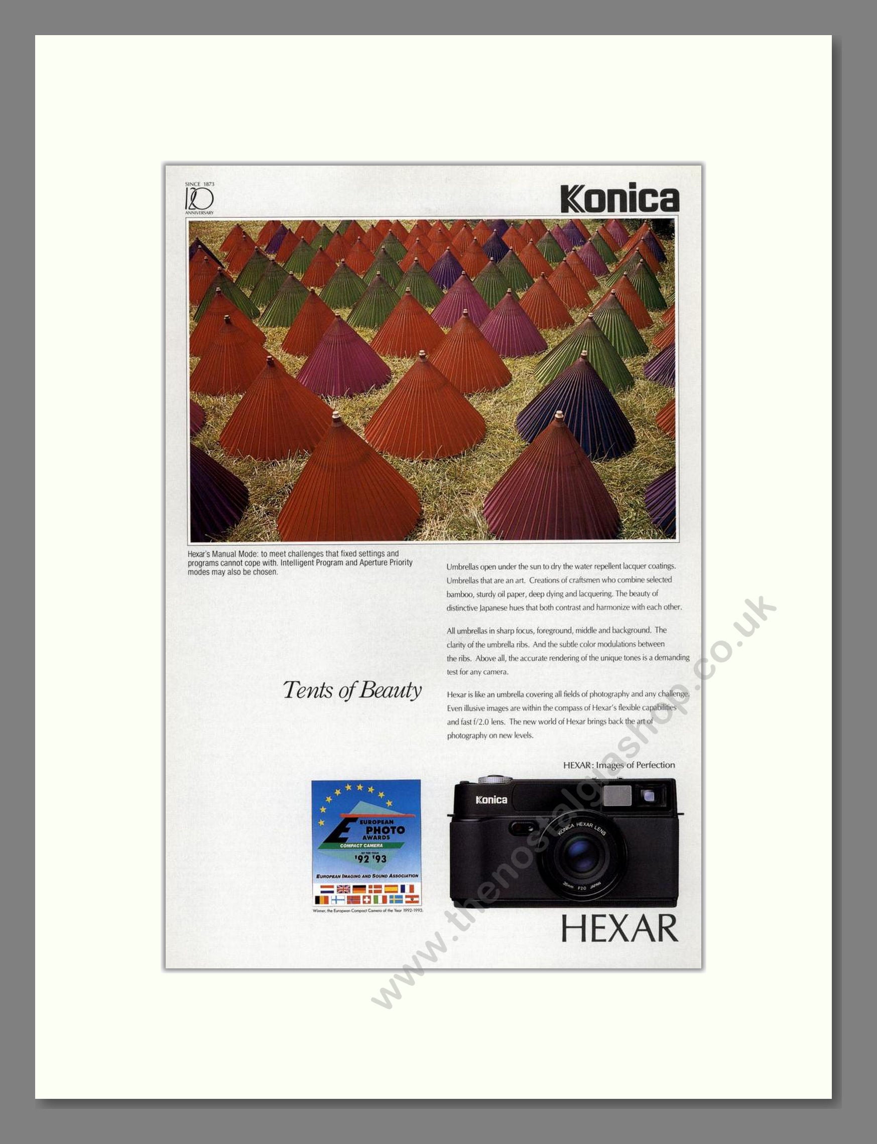 Konica - Hexar. Vintage Advert 1993 (ref AD68169)
