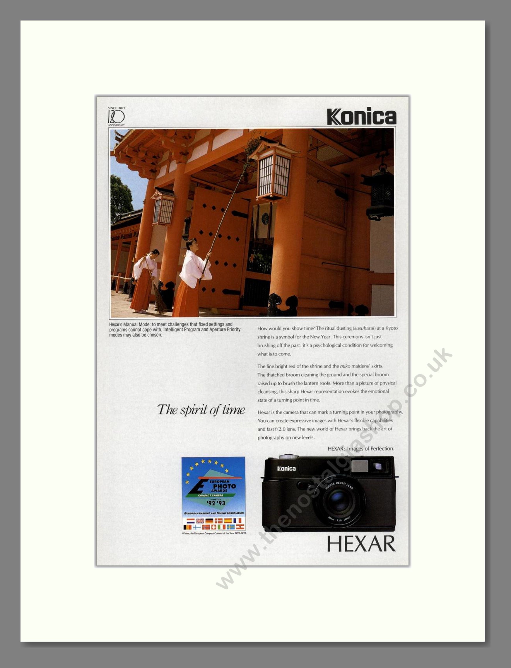 Konica - Hexar. Vintage Advert 1992 (ref AD68170)