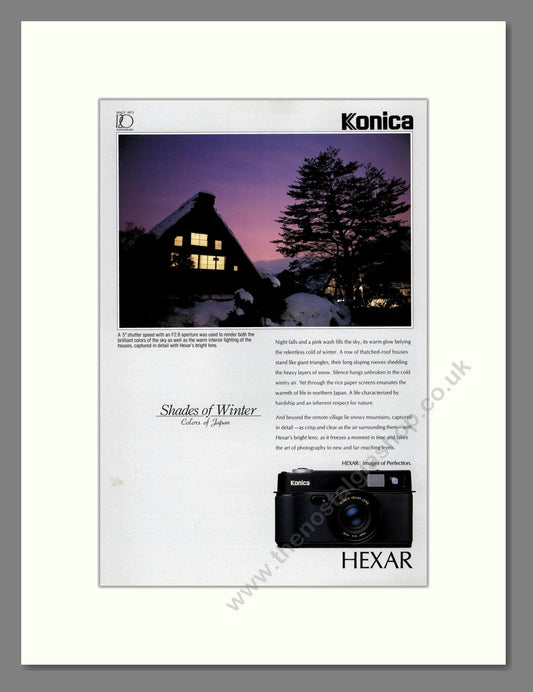 Konica - Hexar. Vintage Advert 1993 (ref AD68171)