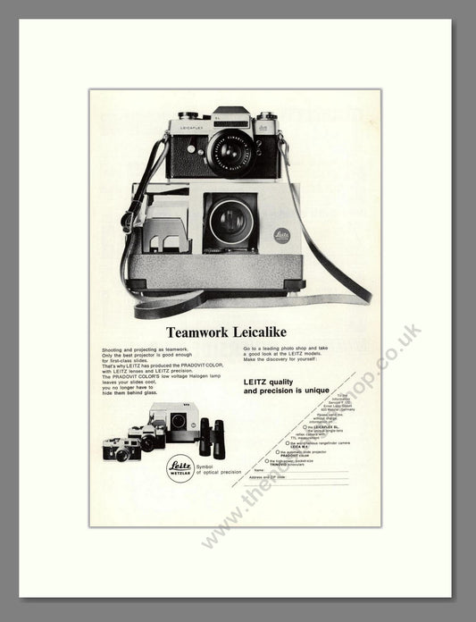 Leica - Pradovit Color Slides. Vintage Advert 1970 (ref AD68175)
