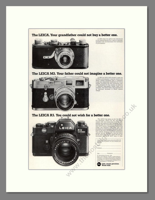 Leica - Various Products. Vintage Advert 1979 (ref AD68176)