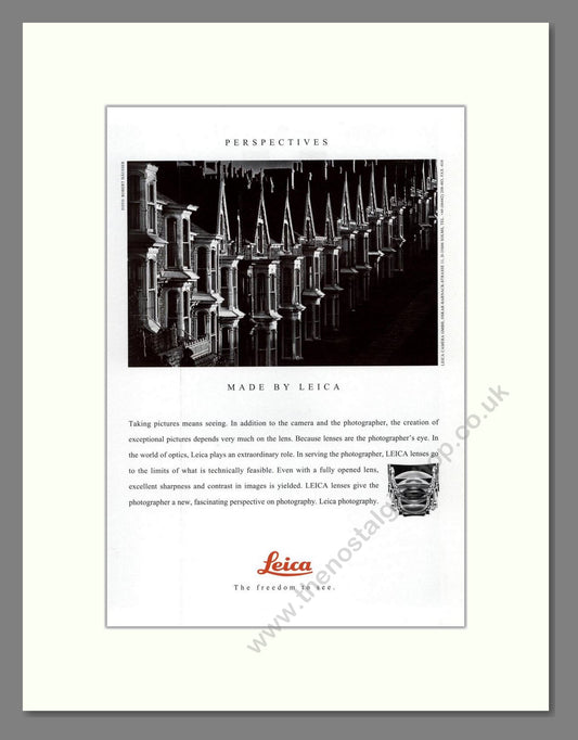 Leica - Lenses. Vintage Advert 1993 (ref AD68177)