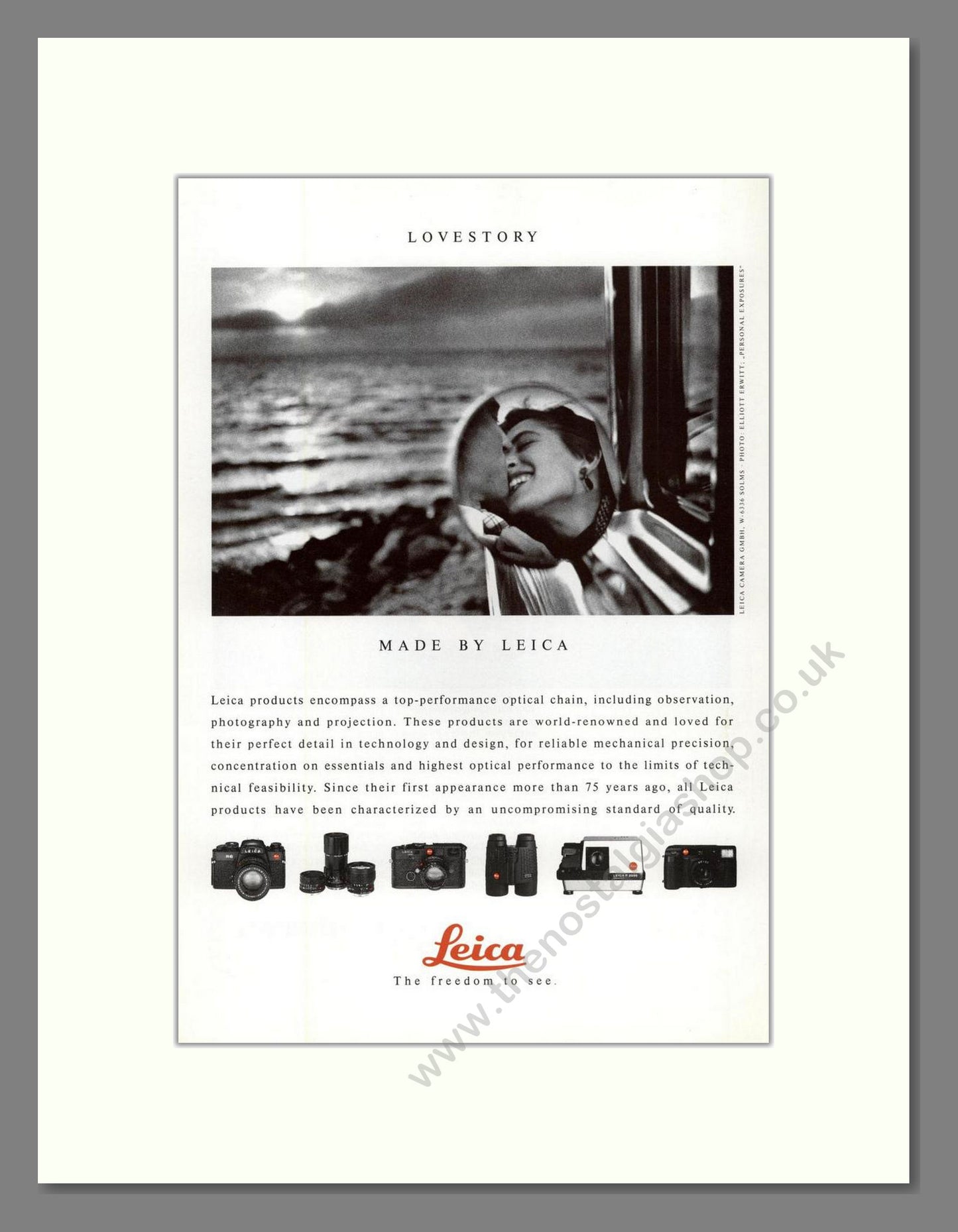 Leica - Various Products. Vintage Advert 1991 (ref AD68181)