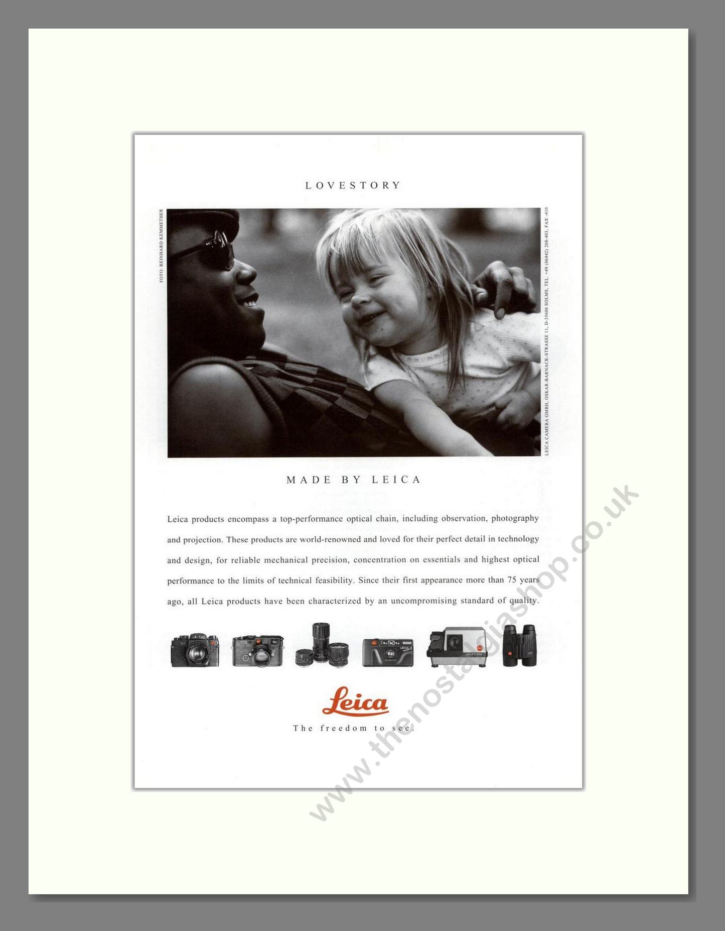 Leica - Various Products. Vintage Advert 1993 (ref AD68182)