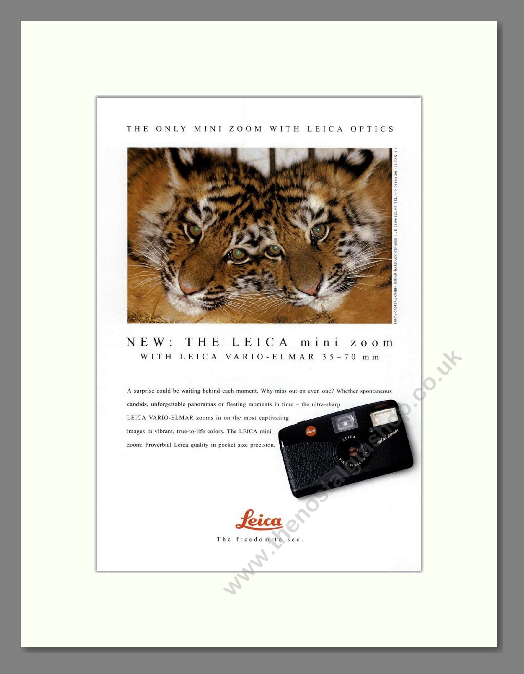 Leica - Mini Zoom. Vintage Advert 1994 (ref AD68184)