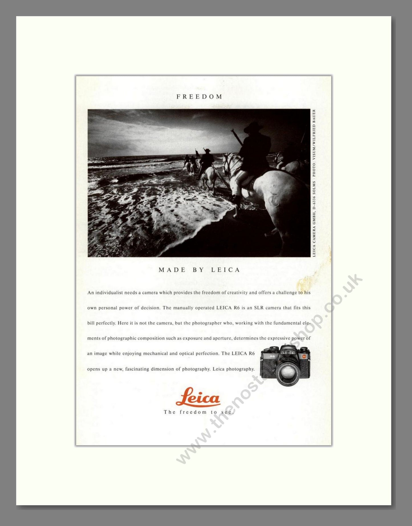 Leica - R6. Vintage Advert 1992 (ref AD68186)