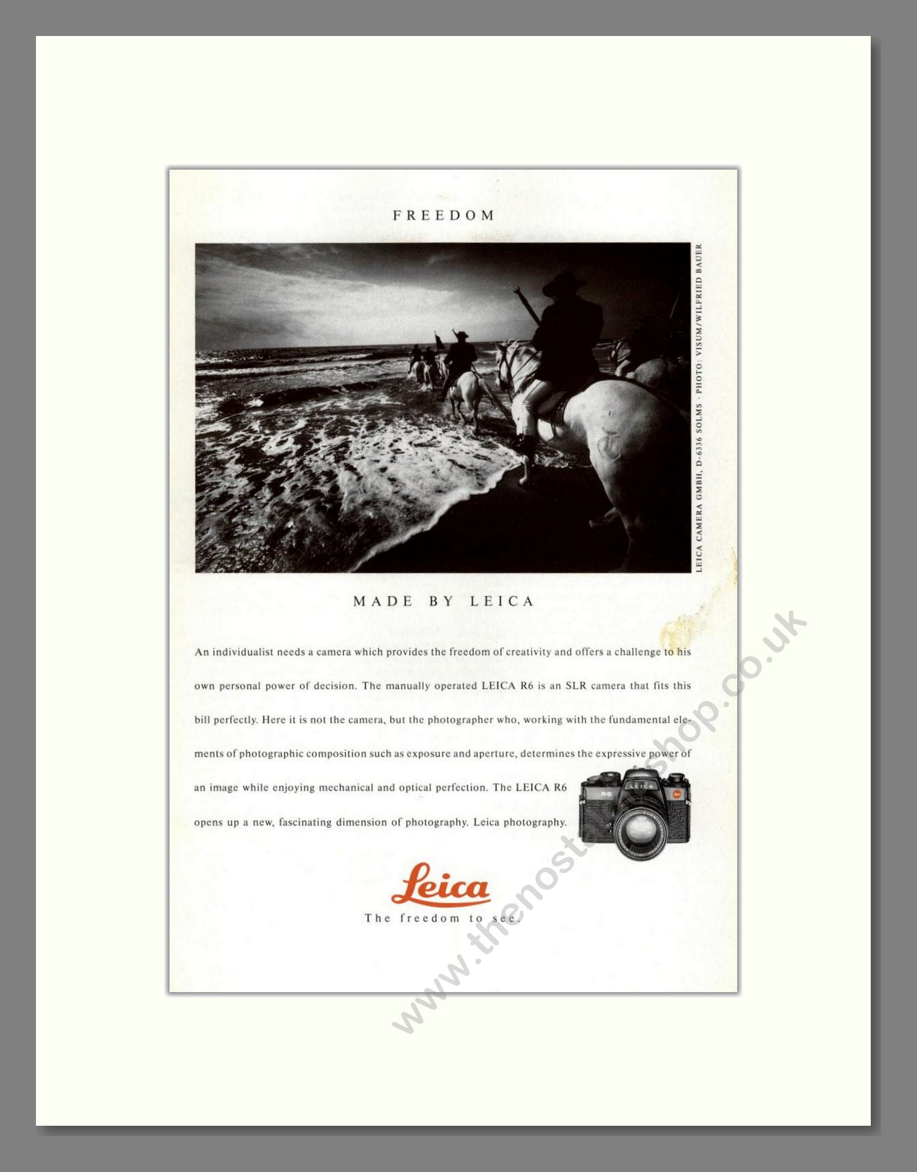Leica - R6. Vintage Advert 1992 (ref AD68186)