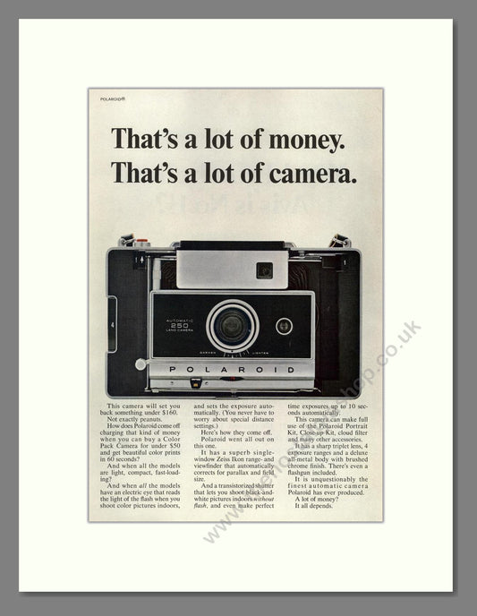 Polaroid - Color Pack Camera. Vintage Advert 1967 (ref AD68187)