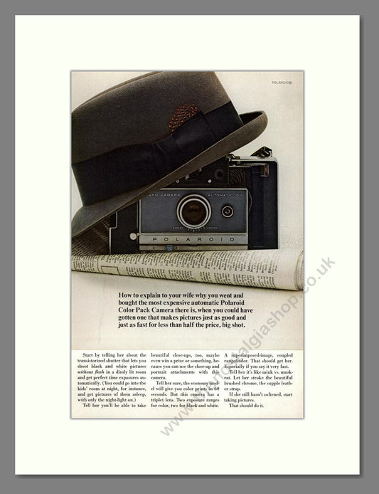 Polaroid - Color Pack Camera. Vintage Advert 1966 (ref AD68188)