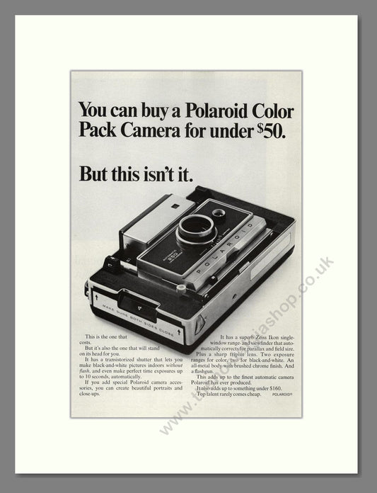 Polaroid - Color Pack Camera. Vintage Advert 1968 (ref AD68189)