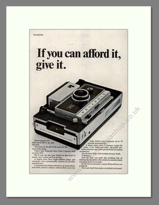 Polaroid - Color Pack Camera. Vintage Advert 1967 (ref AD68191)