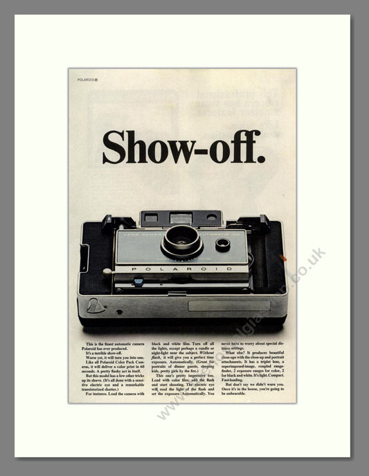 Polaroid - Color Pack Camera. Vintage Advert 1966 (ref AD68198)