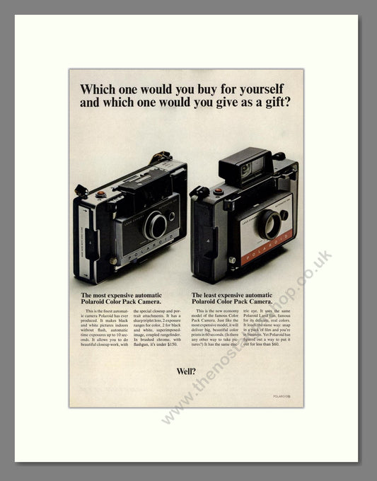 Polaroid - Color Pack Camera. Vintage Advert 1966 (ref AD68199)