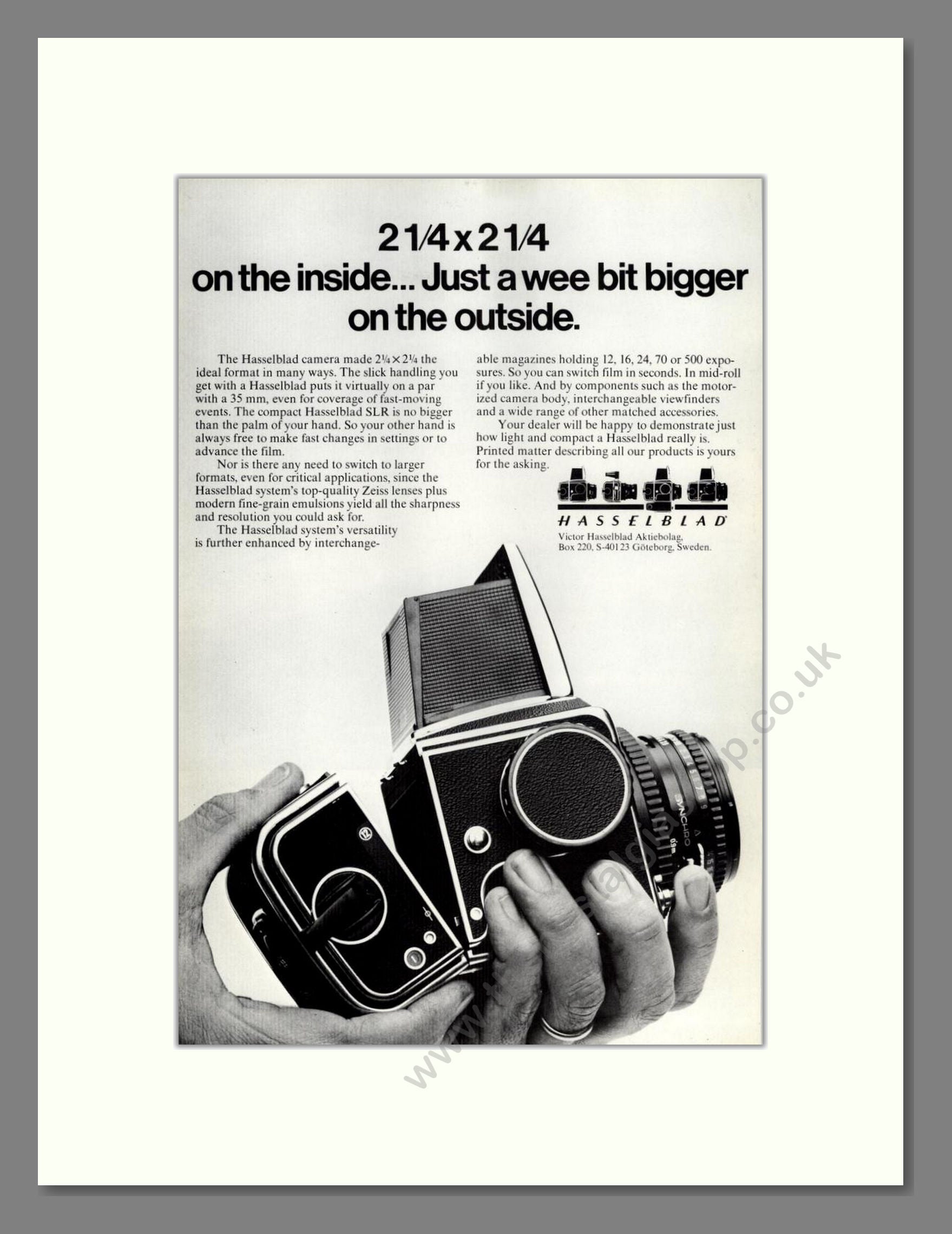 Hasselblad - Reflex Camera. Vintage Advert 1978 (ref AD68207)