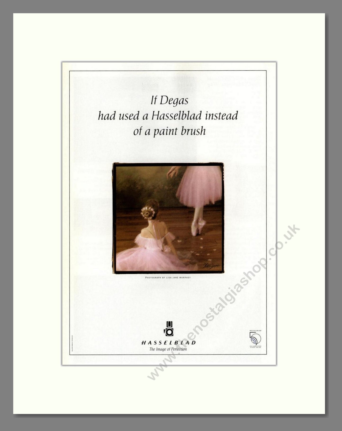 Hasselblad - Degas. Vintage Advert 1998 (ref AD68211)