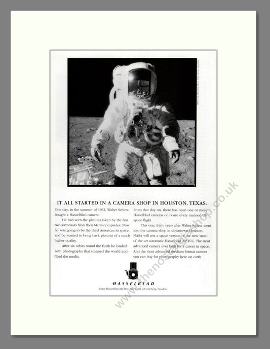 Hasselblad - Apollo. Vintage Advert 1992 (ref AD68213)